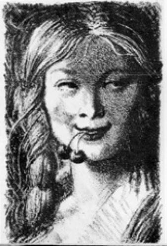 Е. А. Кибрик. Иллюстрация к повести Р. Роллана «Кола Брюньон» Е. А. Кибрик. Иллюстрация к повести Р. Роллана «Кола Брюньон»